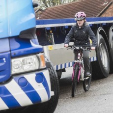 Young cyclists alerted to lorry danger