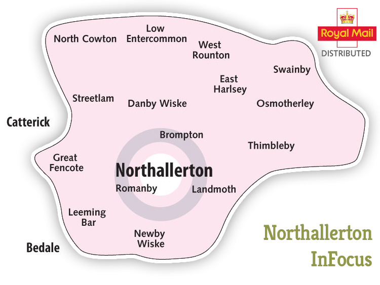 Northallerton InFocus Distribution Map